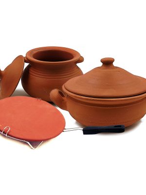 Cookware Set - Combo of Biriyani Handi, Kadhai & Tawa