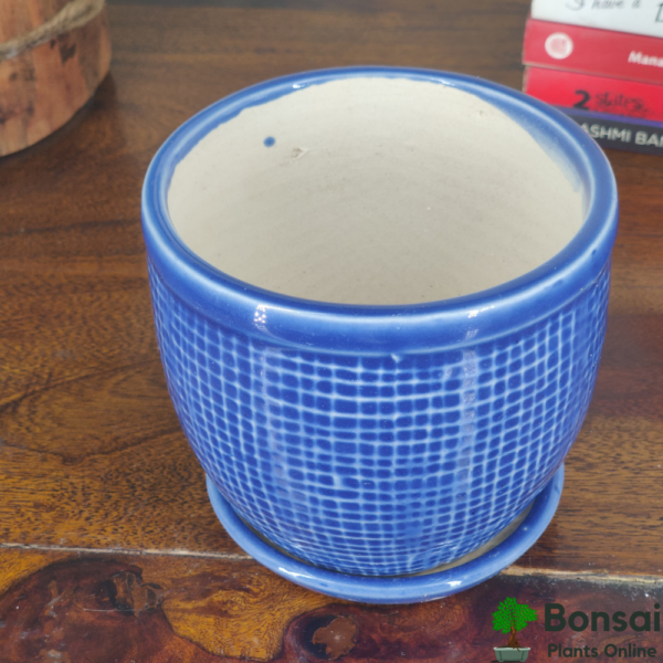 Get the dia style glazed ceramic pot