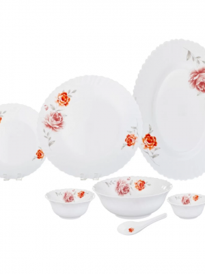 33 Pc Moonligh Dinner Set - Rose Red - With Polyfoam Gift Box