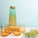 5Pc Decanter Set 1200Ml + 320Ml - Combination Glass - With Gift Box