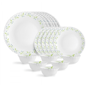 72Pc Feston Shape Glass Dinner Set - With Polyfoam Gift Box