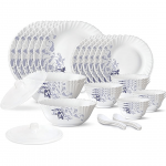 72Pc White Feston Shape Dinner Set - With Polyfoam Gift Box