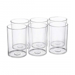 Amsterdam High Borosilicate Square Glass 280Ml Set Of 6 Pcs -With Gift Box