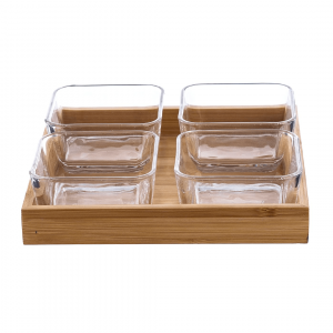 Bahamas Bowl & Tray Set Of 5Pcs 270Ml - With Gift Box