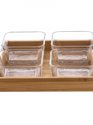 Bahamas Bowl & Tray Set Of 5Pcs 270Ml - With Gift Box