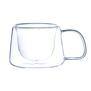 Belgium Double Wall Glass Cup Set Of 2 Pcs 200 Ml - With Gift Box