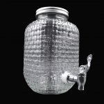Cuba Glass Round Dispenser - 4L