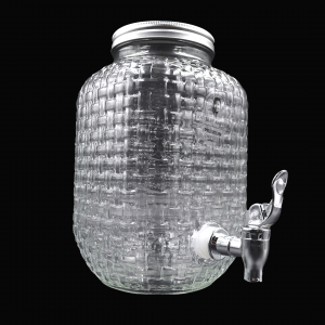 Cuba Glass Square Dispenser - 4L