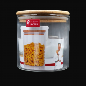 Delight High Borosilicate Square Jar 750 Ml - With Gift Box