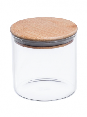 Delight Wooden Lid Jar 685 Ml - With Gift Box