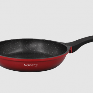 Galaxy Diecast 1 Pc Fry Pan 24 Cm - Red And Black