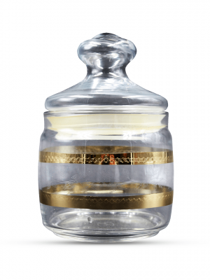 Glass Jar Set Of 1 Pc - Small 600 Ml - With Gift Box