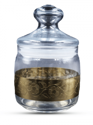 Glass Jar Set Of 1 Pc - Small 600 Ml - With Gift Box