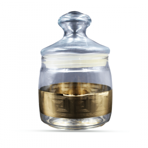 Glass Jar Set Of 1 Pc - Small 600 Ml - With Gift Box