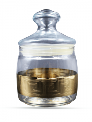 Glass Jar Set Of 1 Pc - Small 600 Ml - With Gift Box