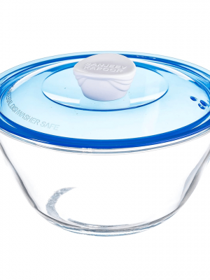 Kingston High Borosilicate Mixing Bowl 1 Pc 1000 Ml - Blue Lid - With Gift Box
