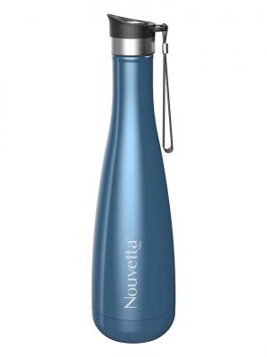 Luft Double Wall Bottle 500 Ml - Blue Metallic