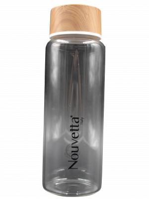 Lyon Borosilicate Bottle 750 Ml - Wooden Lid
