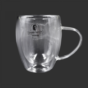 Macau Double Wall Cup Set Of 2 Pcs 350 Ml - With Gift Box