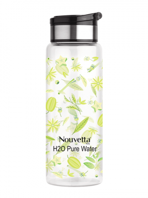 Melon Borosilicate Printed Bottle 750Ml - Black Lid
