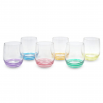 Tyler Glass Set Of 6Pc Shiny Matt Multicolor - Whisky Glasses 350Ml