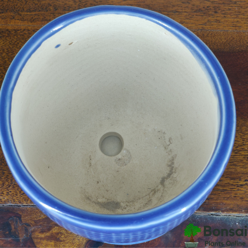Ceramic Bonsai Pot with Tray 13x13x15 cm - Image 5