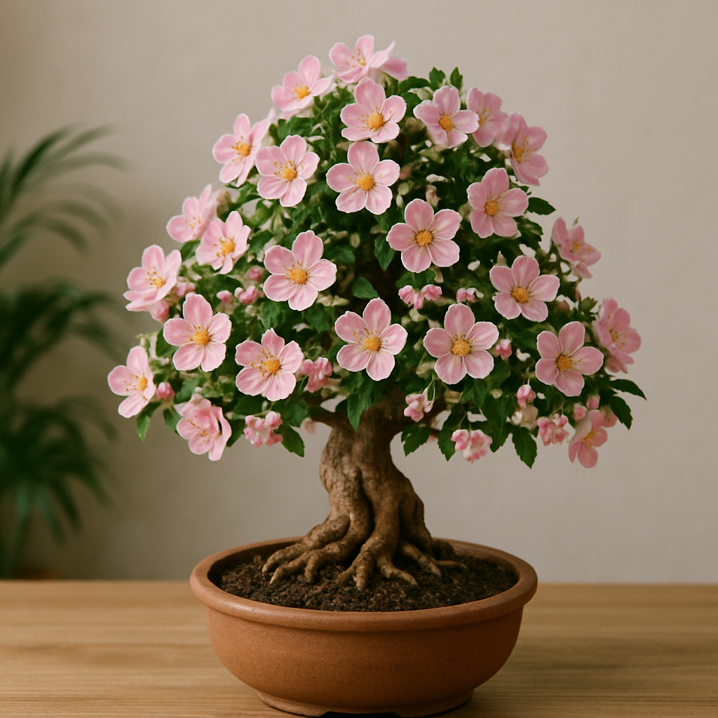 Flowering bonsai tree